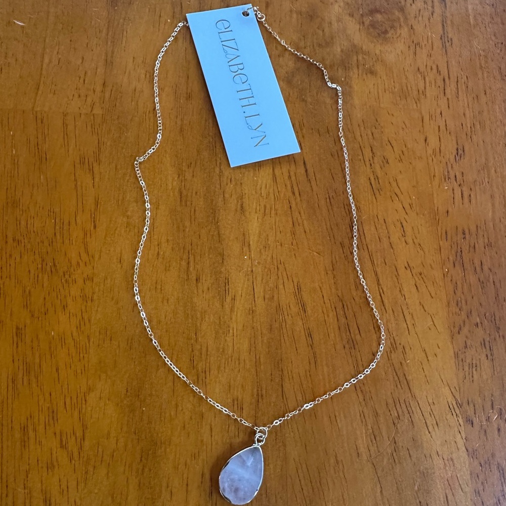 Elizabeth Lyn quartz Teardrop Pendant